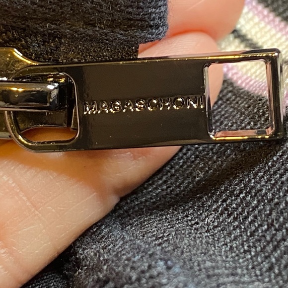 Magaschoni Black Knit Full Zip Bomber Jacket Men’s Size S - Picture 9 of 13